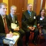 From left to right: Staffer from the office of Loretta Weinberg; Mitchell Arons, Esq; Joseph Noto, Esq.; Shireen Meistrich, LCSW.