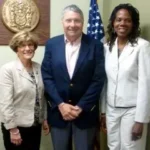 From left to right: Anna-Maria Pittella, Esq.; Sen. Robert Singer; Valerie Brown, Esq.