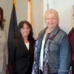 From left to right: Valerie Brown, Esq.; Karen Sampson, Esq.; Sen. Diane Allen; Marybeth Baron, Esq.