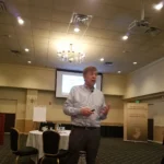 Speaker Ron Ousky during New Jersey Council of Collaborative Practice Groups’s 2018 annual meeting at Forsgate Country Club in Jamesburg, New Jersey