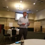 Speaker Ron Ousky during New Jersey Council of Collaborative Practice Groups’s 2018 annual meeting at Forsgate Country Club in Jamesburg, New Jersey